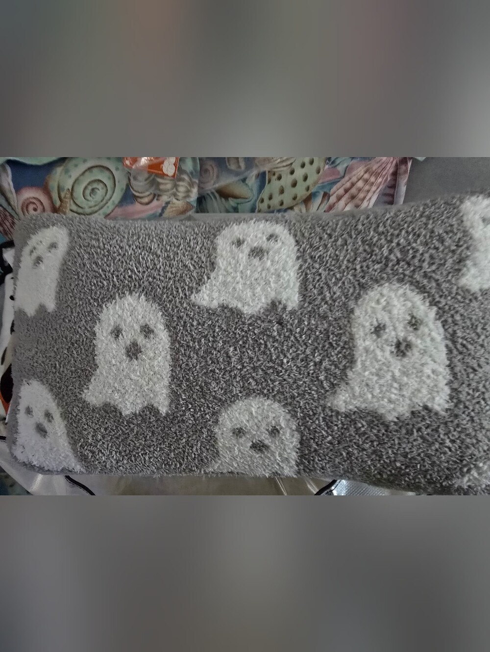 Cupcakes and Cashmere Gray Ghost Pillow